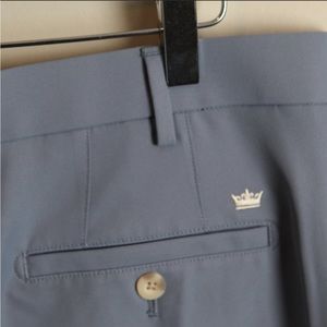 Peter Millar Men's slate blue flat front Golf Shorts 36 9" inseam EUC